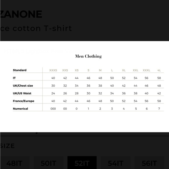 Men’s Zanone Cotton Tee - Picture 6 of 6